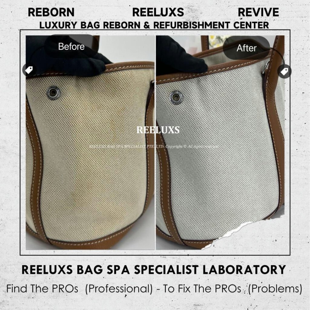 Garden Party Handbag Fabric Yellowish Stain Problem Nano Spa Treatment | REELUXS — frame 3