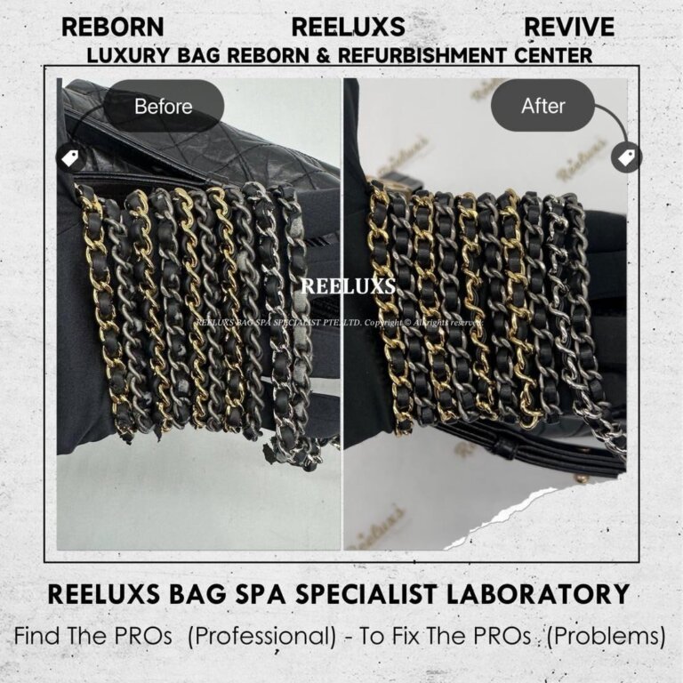 Chanel Gabrielle Hobo Bag Chain Leather Peel Off  Oxidation Replacement | REELUXS