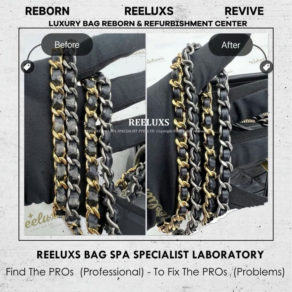 Gabriel Hobo Bag Chain Leather Peel Off & Oxidation — frame 1