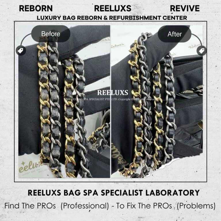 Chanel Gabriel Hobo Bag Chain Leather Peel Off & Oxidation Replacement