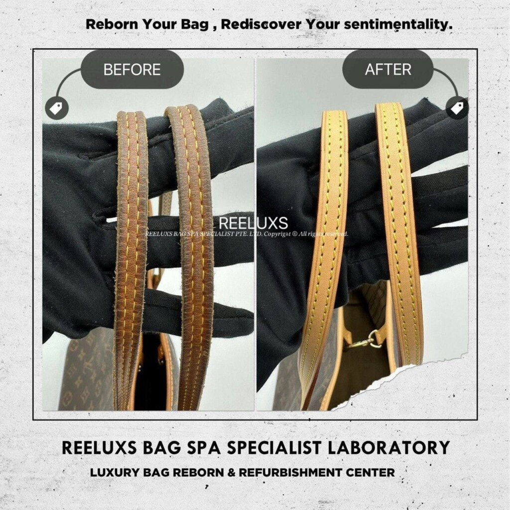Neverfull MM Monogram Canvas Tote Bag Vachetta Stain, Cracked & Damaged Oxidation… — frame 2