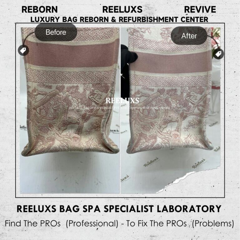 Dior Fabric Book Tote Bag Fabric Yellowish Problem Glue Stains Problem Nano Spa Deep Cleaning Treatment | REELUXS