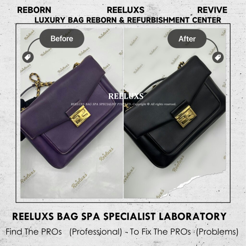 Leather Be Baguette Shoulder Bag Leather Color Faded, Damaged & Peel Off… — frame 7
