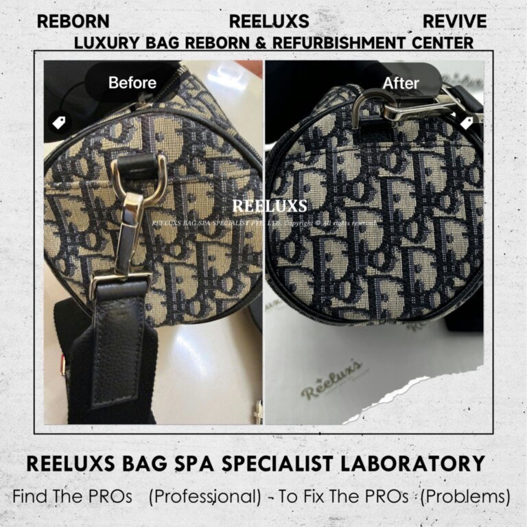 Dior Oblique Round Shoulder Bag Fabric Yellowish Nano Spa Treatment | REELUXS
