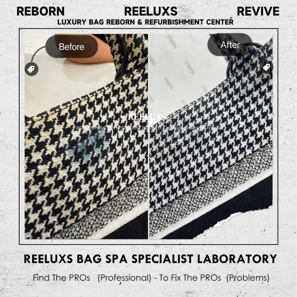 Book Tote Bag Fabric Yellowish Stain Problem Nano Spa Deep Cleaning Treatment… — frame 1