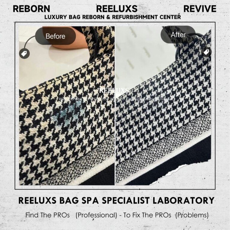 Dior Book Tote Bag Fabric Yellowish Stain Problem  Nano Spa Deep Cleaning Treatment | REELUXS