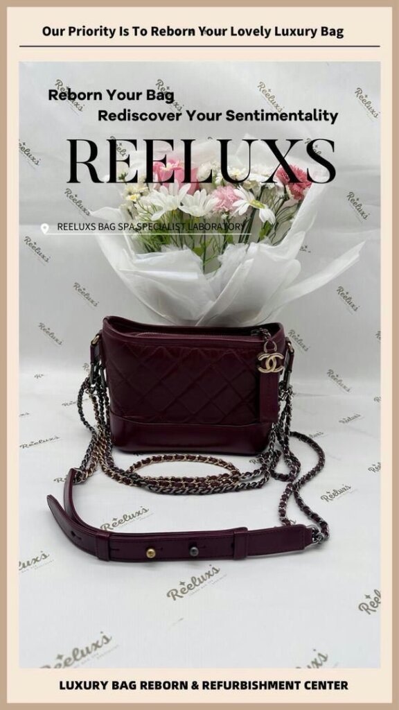 Gabrielle Hobo Bag Chain Leather Peel Off & Oxidation Replacement & Refurbishment… — frame 3
