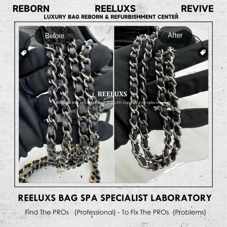 Chanel Gabrielle Hobo Bag Chain Leather Peel Off Damaged Replacement