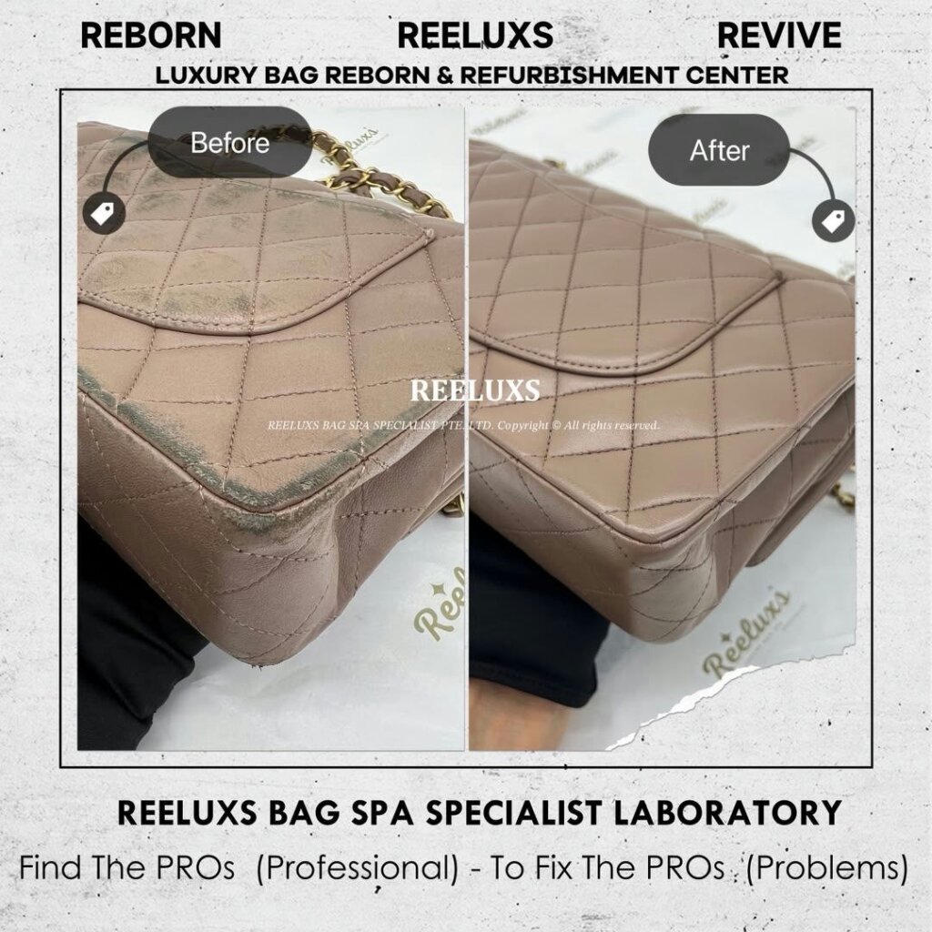 Classic Double Flap Bag Leather Color Transfer Problem, Color Faded, Scratches &… — frame 4