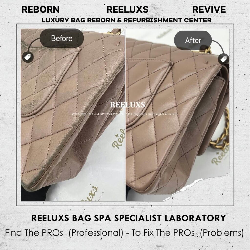 Classic Double Flap Bag Leather Color Transfer Problem, Color Faded, Scratches &… — frame 5