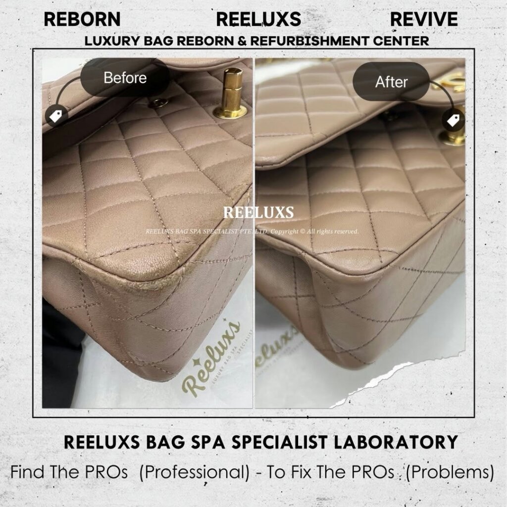 Classic Double Flap Bag Leather Color Transfer Problem, Color Faded, Scratches &… — frame 6