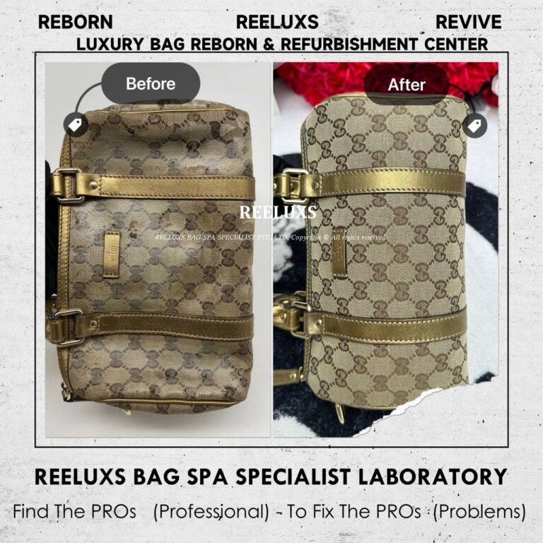 “GUCCI GG Coating Canvas Bag Canvas Coating Peel Off Melted Stickness Oxidation Refurbishment “