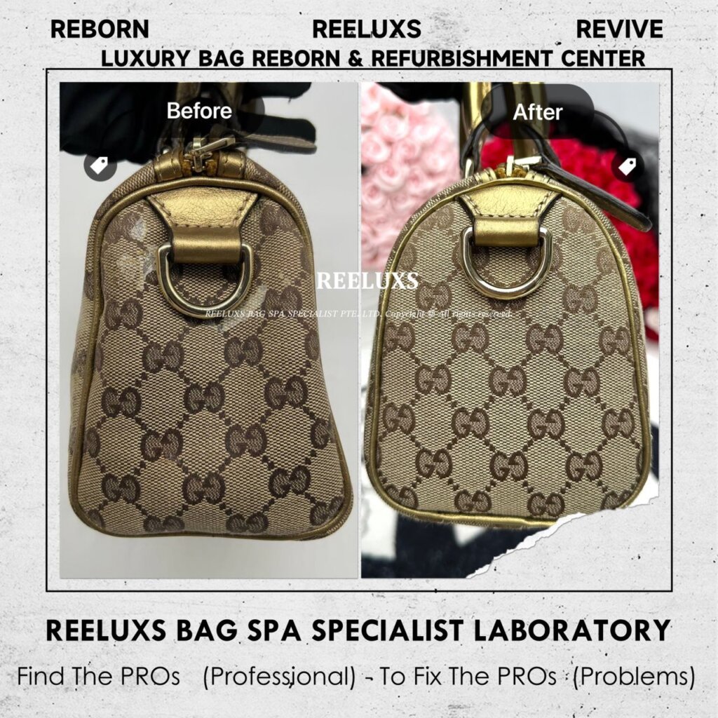“GUCCI GG Coating Canvas Bag Canvas Coating Peel Off Melted Stickness Oxidation… — frame 5
