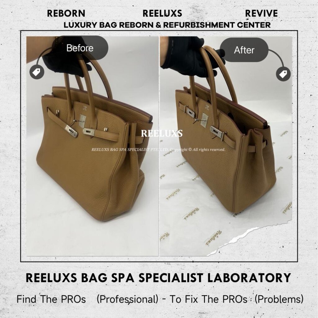Birkin Leather Run Of The Shape Structure Re-shape — frame 6