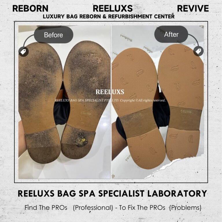 Celine Sandals Sole Heavy Wear & Tear Scratches Add New Sole Layer