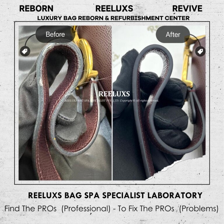Dior Saddle Bag Strap Oil Edge Crack & Damage Replacement | REELUXS