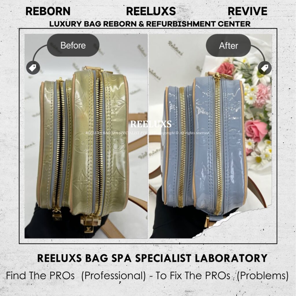 Mini Crossbody Bag Patent Leather Sticky Color Oxidation Problem — frame 4