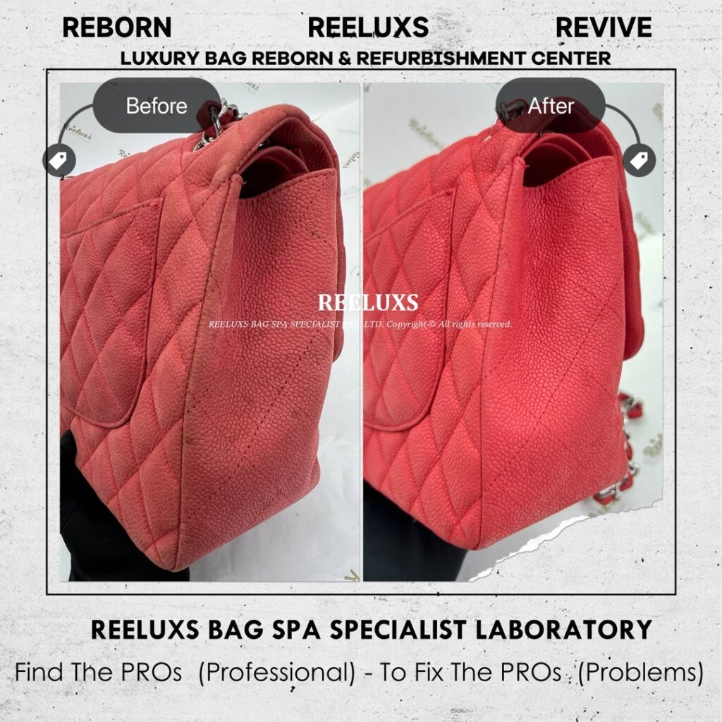 Classic Double Flap Color Faded Leather Mold Sopt Damaged — frame 4