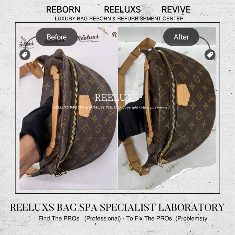 Louis Vuitton Bumbag Monogram Canvas Peel Off & Oxidation Refurbishment