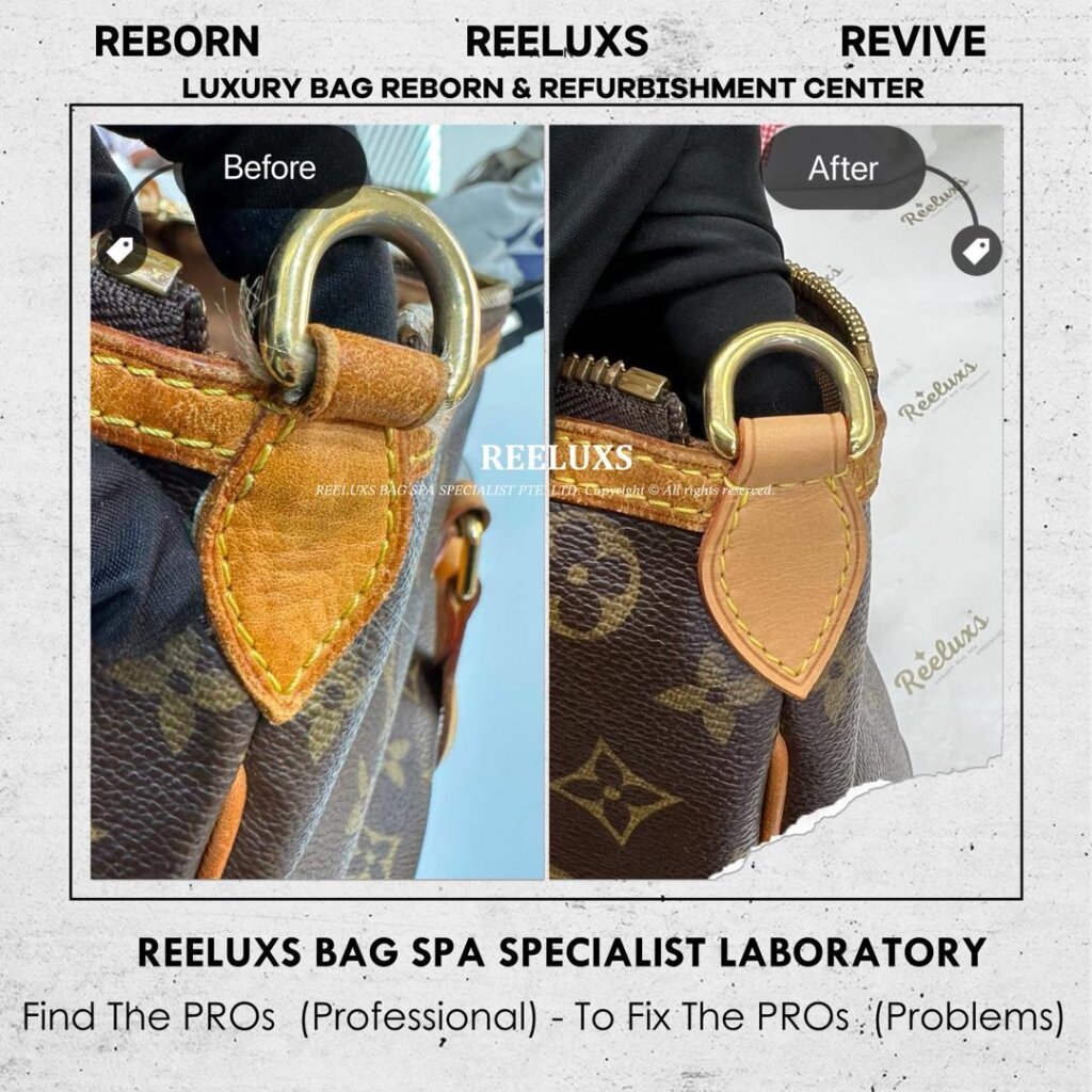 Palermo Handbag Vachetta Hook Cracked Broken & Oxidation — frame 2