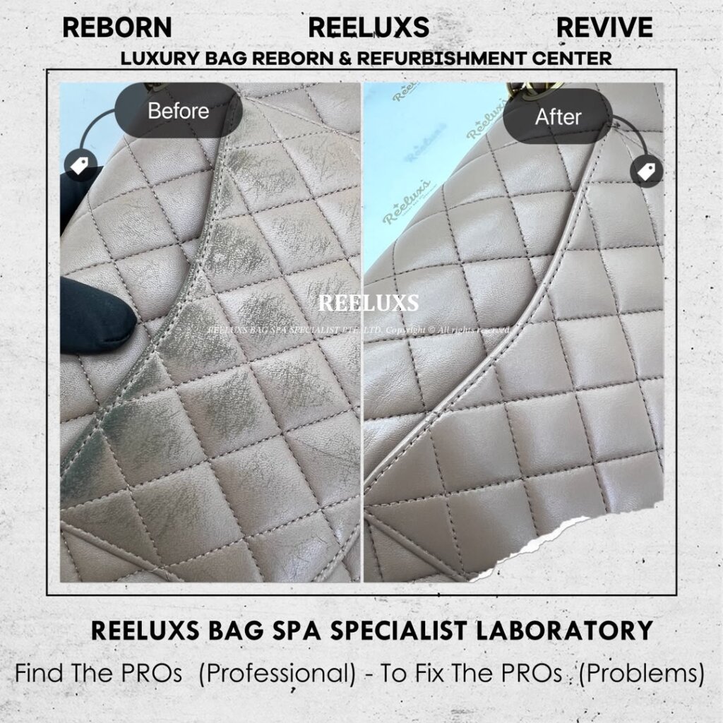 Classic Double Flap Bag Leather Color Transfer Problem, Color Faded, Scratches &… — frame 1