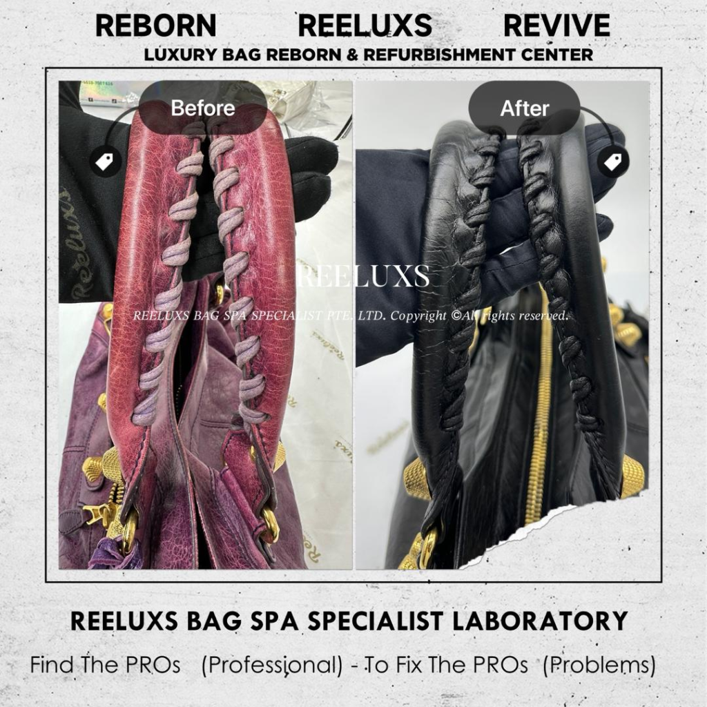City Handbag Leather Color Faded & Leather color Damaged Change To Black — frame 2