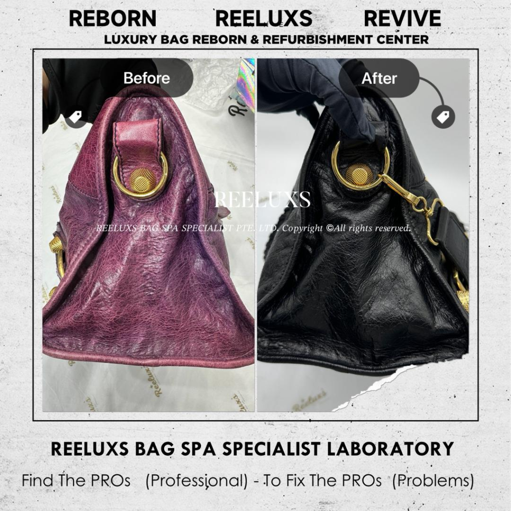 City Handbag Leather Color Faded & Leather color Damaged Change To Black — frame 3