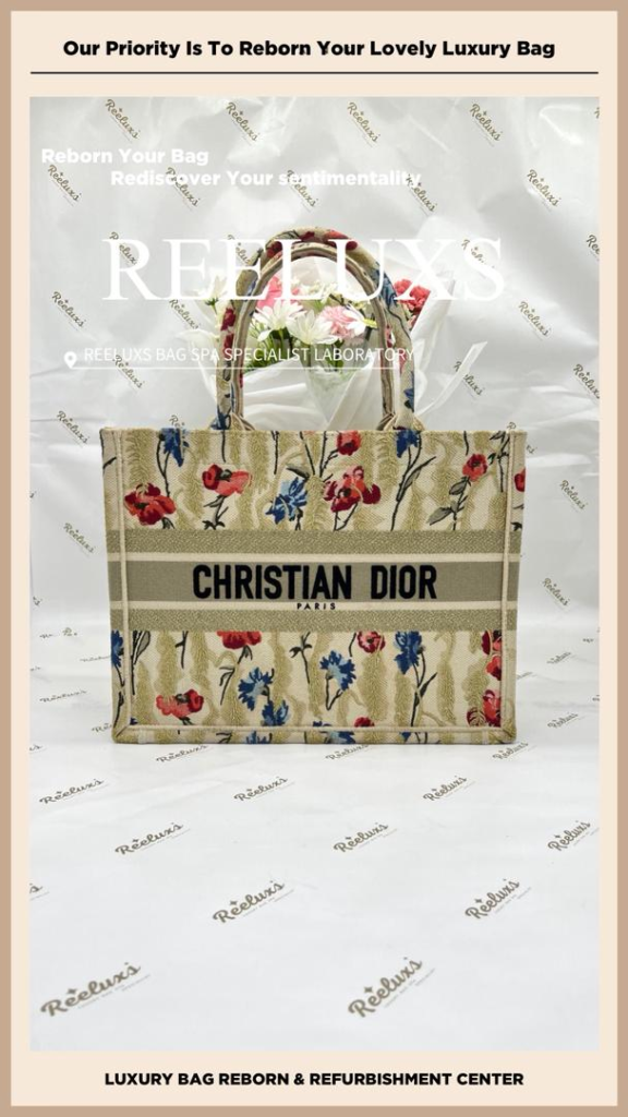 Book Tote Floral Embroidery Bag Heavy Mold Yellowish Stain Problem Deep Nano… — frame 8
