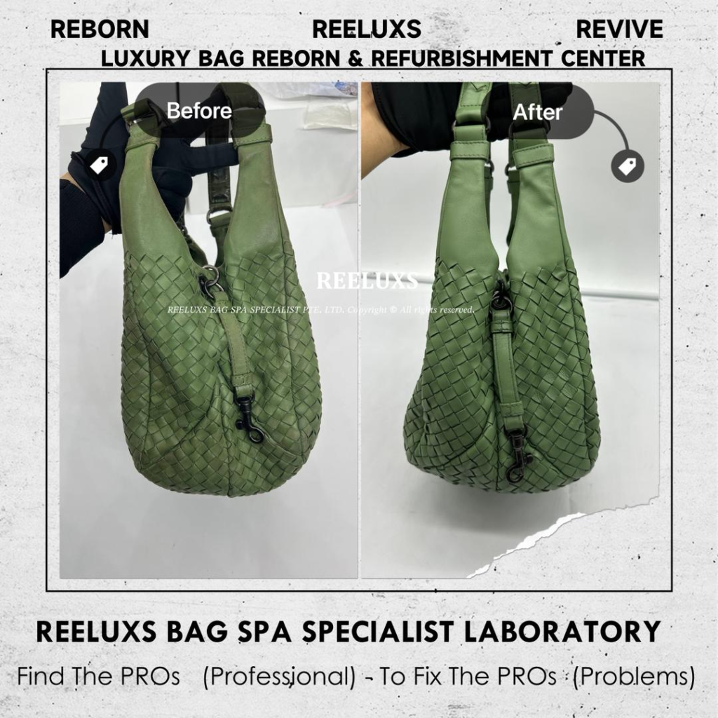 Intrecciato Hobo Bag Leather Color Damage — frame 4
