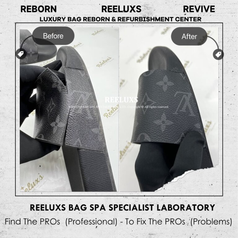 Louis Vuitton Slides Monogram Canvas Crack & Damaged Replacement | REELUXS