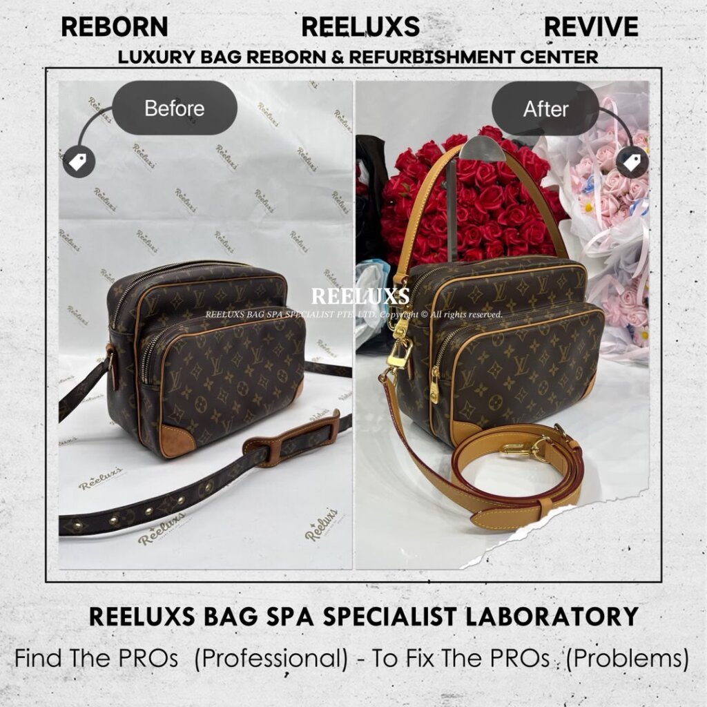 Monogram Nil Crossbody Vachetta Heavy Stain Replacement Metal Tarnish & Scratches 24K… — frame 1