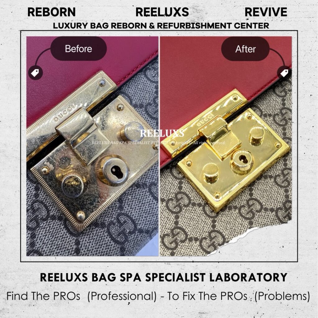 Padlock GG Supreme Shoulder Bag Leather Color Faded Canvas Peel Off Oxidation… — frame 10