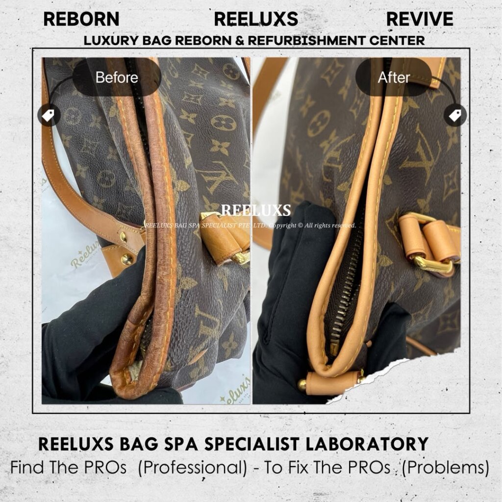 Estrela Handbag Vachetta Cracked Damaged & Oxidation — frame 5