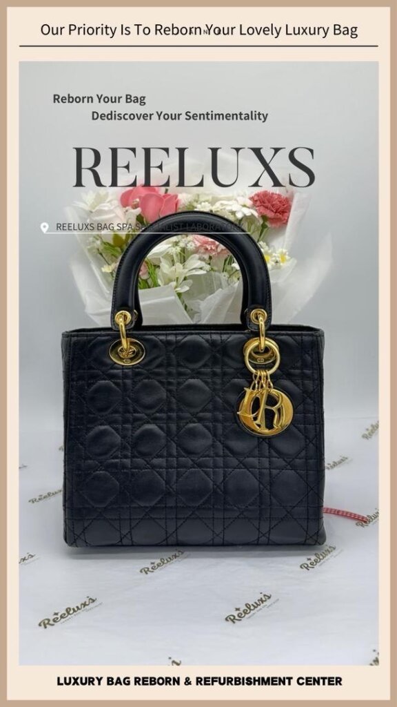 Lady Dior Bag Leather Run Of Shape Structure Re-Shape Refurbishment & Corner… — frame 7