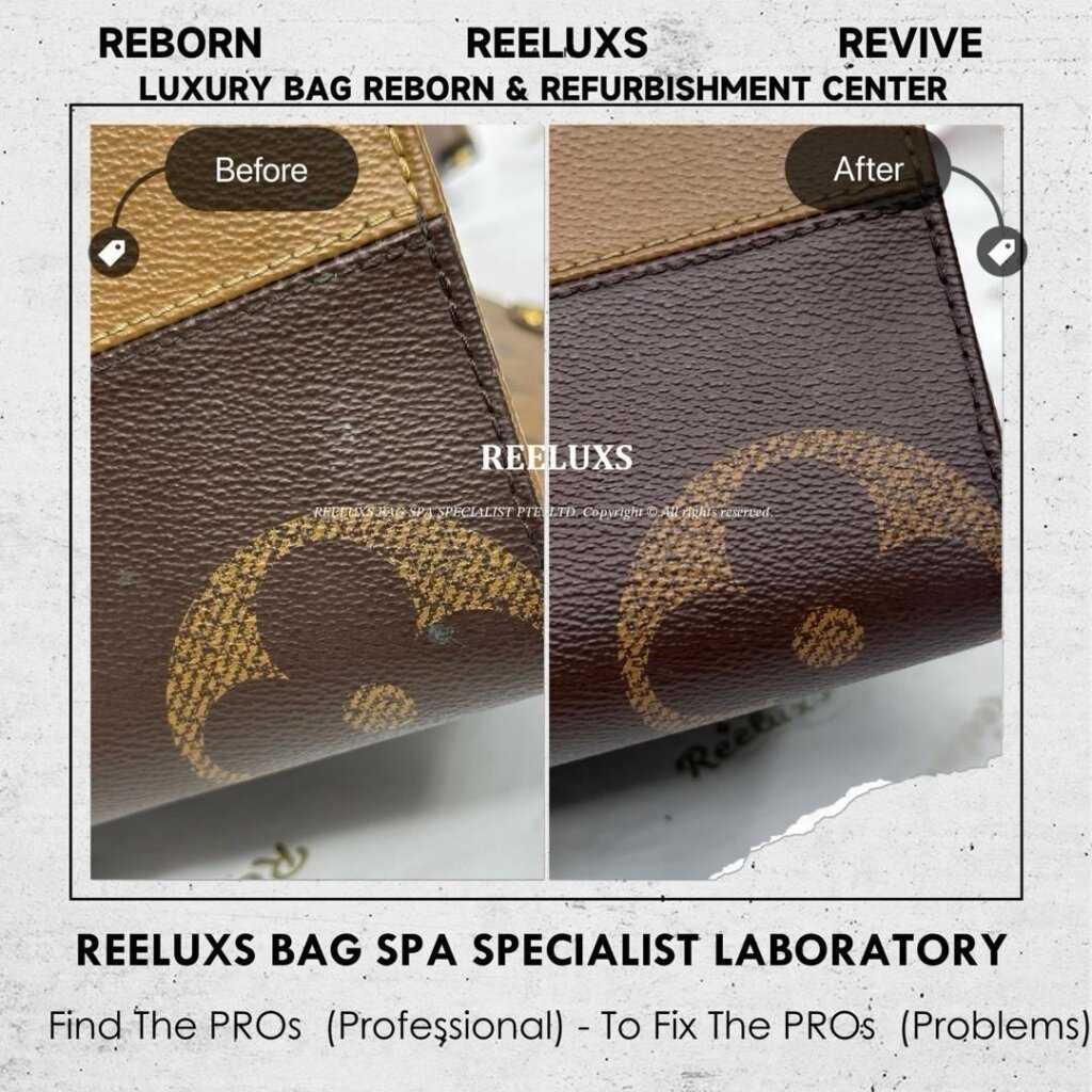 OnTheGo MM Monogram Canvas Handbag Handle Oil Edge Cracked & Damaged Replacement… — frame 4