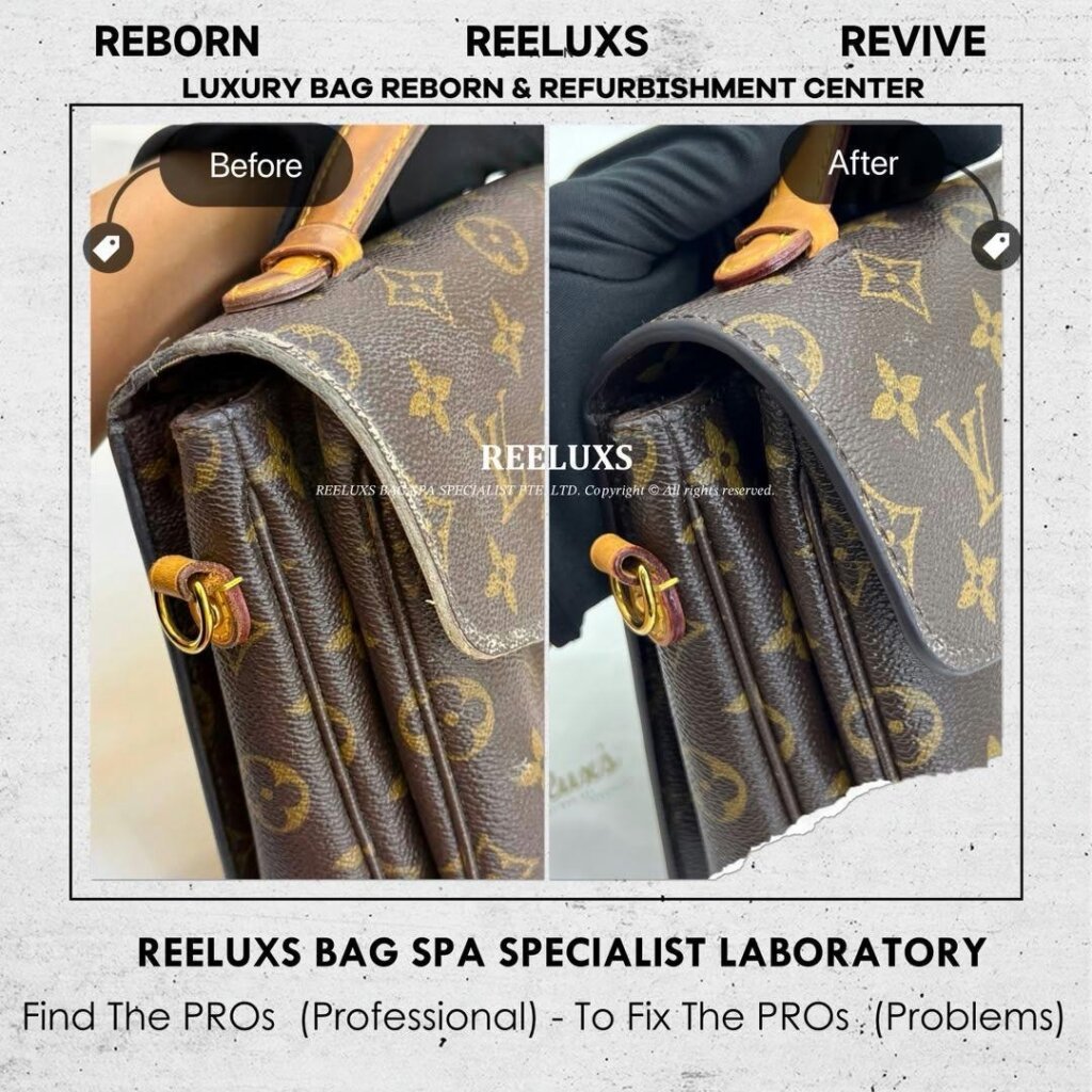 Pochette Metis Bag Canvas Oil Edge Stain Nano Spa Deep Cleaning Treatment… — frame 6