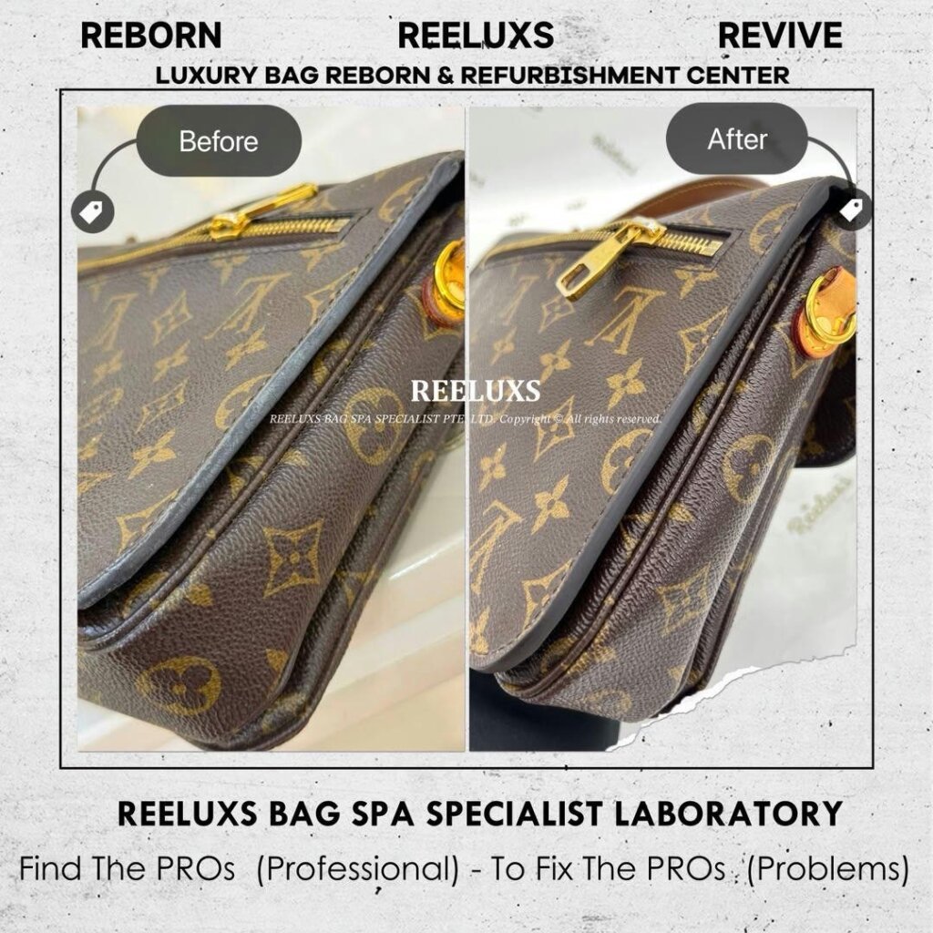 Pochette Metis Bag Canvas Oil Edge Stain Nano Spa Deep Cleaning Treatment… — frame 3