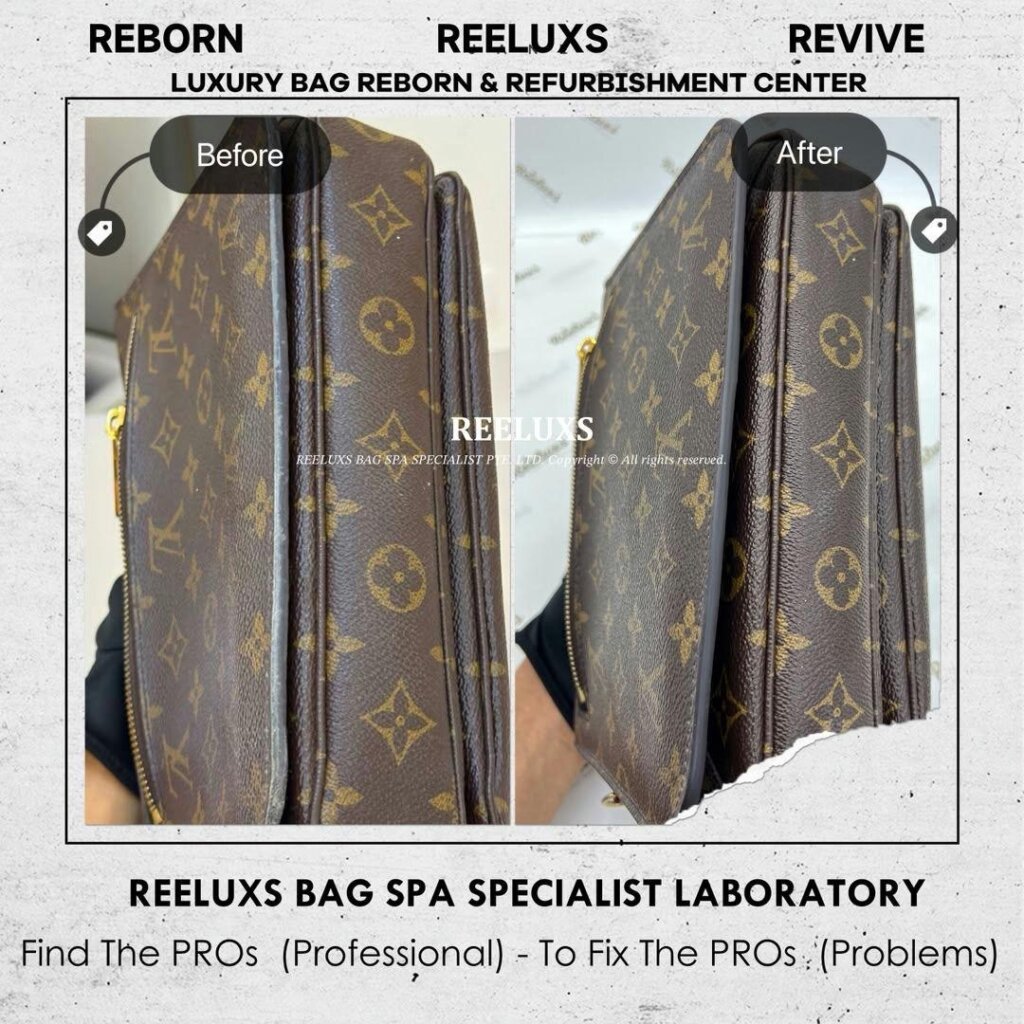 Pochette Metis Bag Canvas Oil Edge Stain Nano Spa Deep Cleaning Treatment… — frame 5