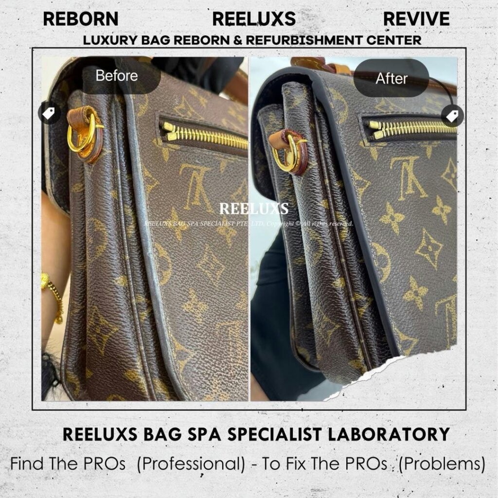 Pochette Metis Bag Canvas Oil Edge Stain Nano Spa Deep Cleaning Treatment… — frame 4