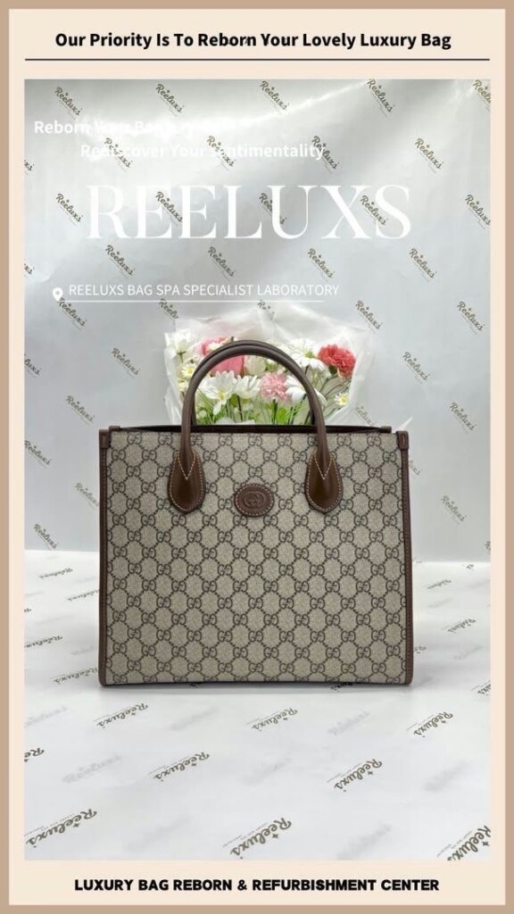 GG Supreme Canvas Tote Bag Trim Oil Edge Cracked & Damage Replacement… — frame 4