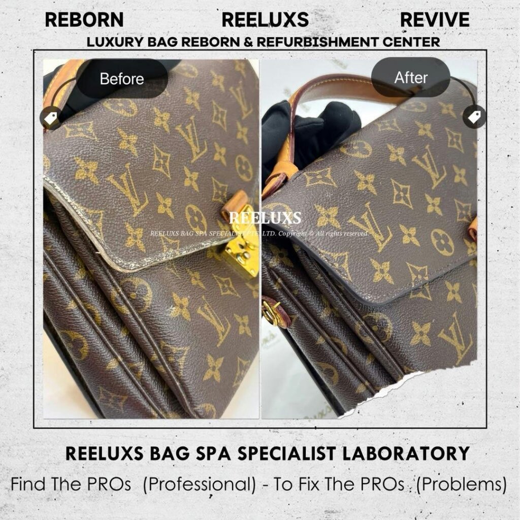 Pochette Metis Bag Canvas Oil Edge Stain Nano Spa Deep Cleaning Treatment… — frame 4