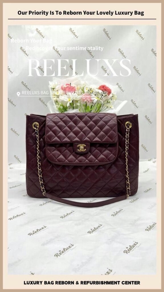Vintage Quilted Leather Bag Run Out Of The Shape Structure Re-shaping Refurbishment… — frame 8