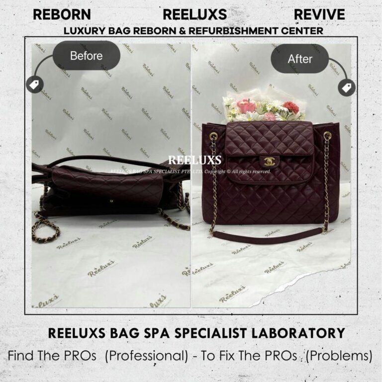Chanel Vintage Quilted Leather Bag Run Out Of The Shape Structure Re-shaping Refurbishment | REELUXS