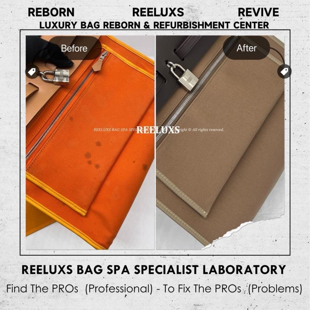 Herbag Fabric Bubble Pop Up Heavy Color Stain Damaged Refurbishment | REELUXS — frame 7