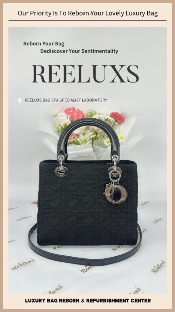 Lady Dior Fabric Bag Run Of The Shape Structure Re-Shape Refurbishment I… — frame 5