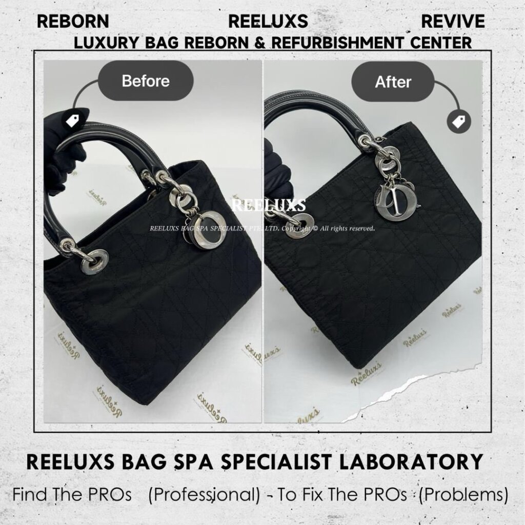 Lady Dior Fabric Bag Run Of The Shape Structure Re-Shape Refurbishment I… — frame 2