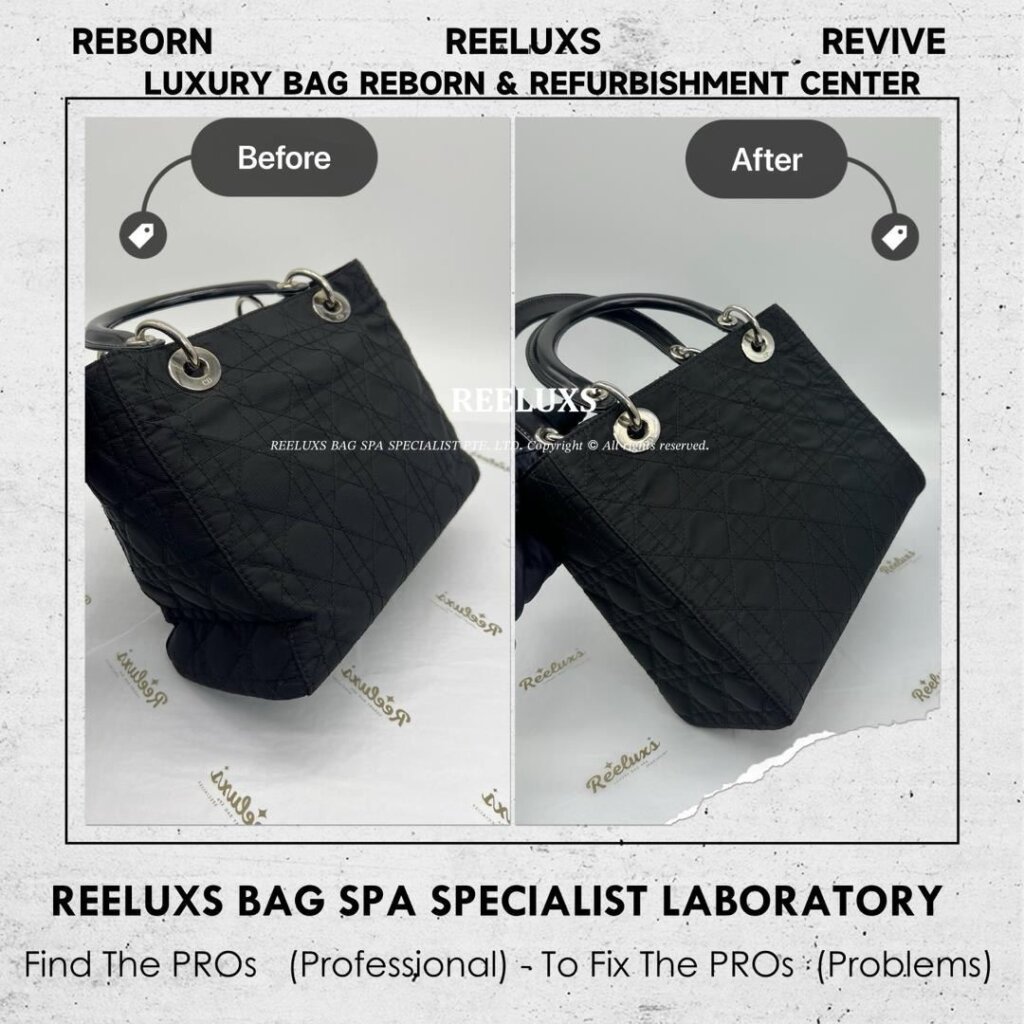 Lady Dior Fabric Bag Run Of The Shape Structure Re-Shape Refurbishment I… — frame 3