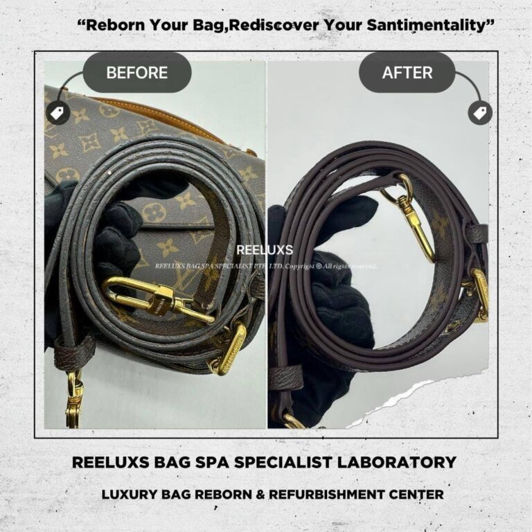 Louis Vuitton Pochette Metis Monogram Canvas Handbag Strap Oil Edge Cracked Damaged & Melted Replacement | REELUXS