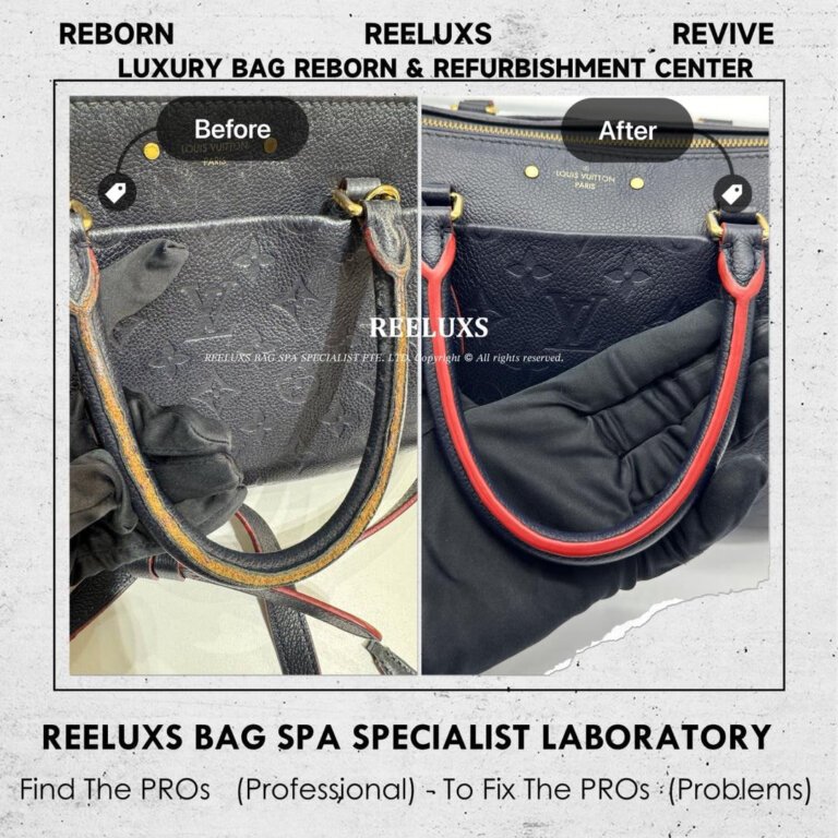 Louis Vuitton Monogram Empreinte Speedy Bandouliere Handbag Color Faded Zip Leather Broken & Entire Oil Edge Damaged & Melted Refurbishment | REELUXS
