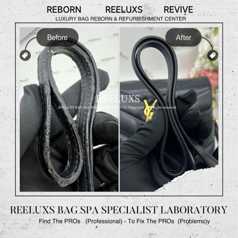 YSL Toy Loulou Crossbody Bag Leather Strap Damaged & Oil Edge Melted & Damaged Replacement | REELUXS